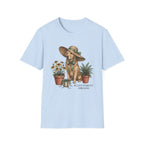 Golden Retriever with Plants Garden T-Shirt