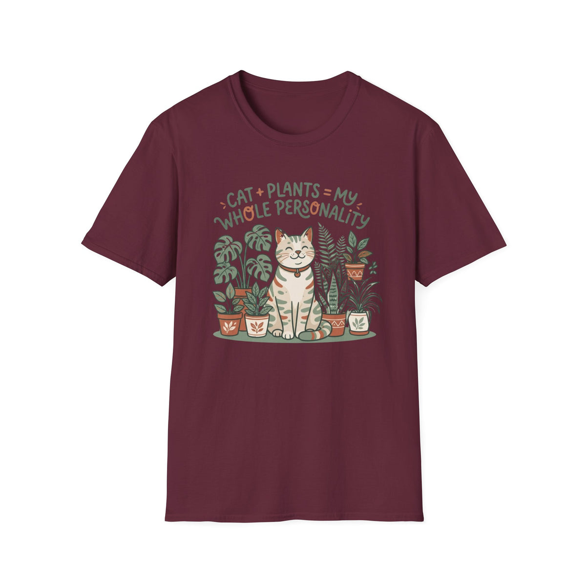 Cat + Plants T‑Shirt