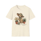Golden Retriever with Plants Garden T-Shirt