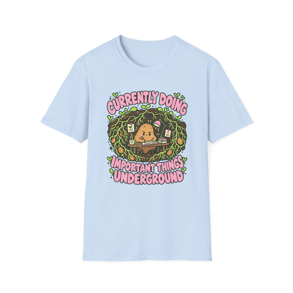 potato working at a underground T-Shirt
