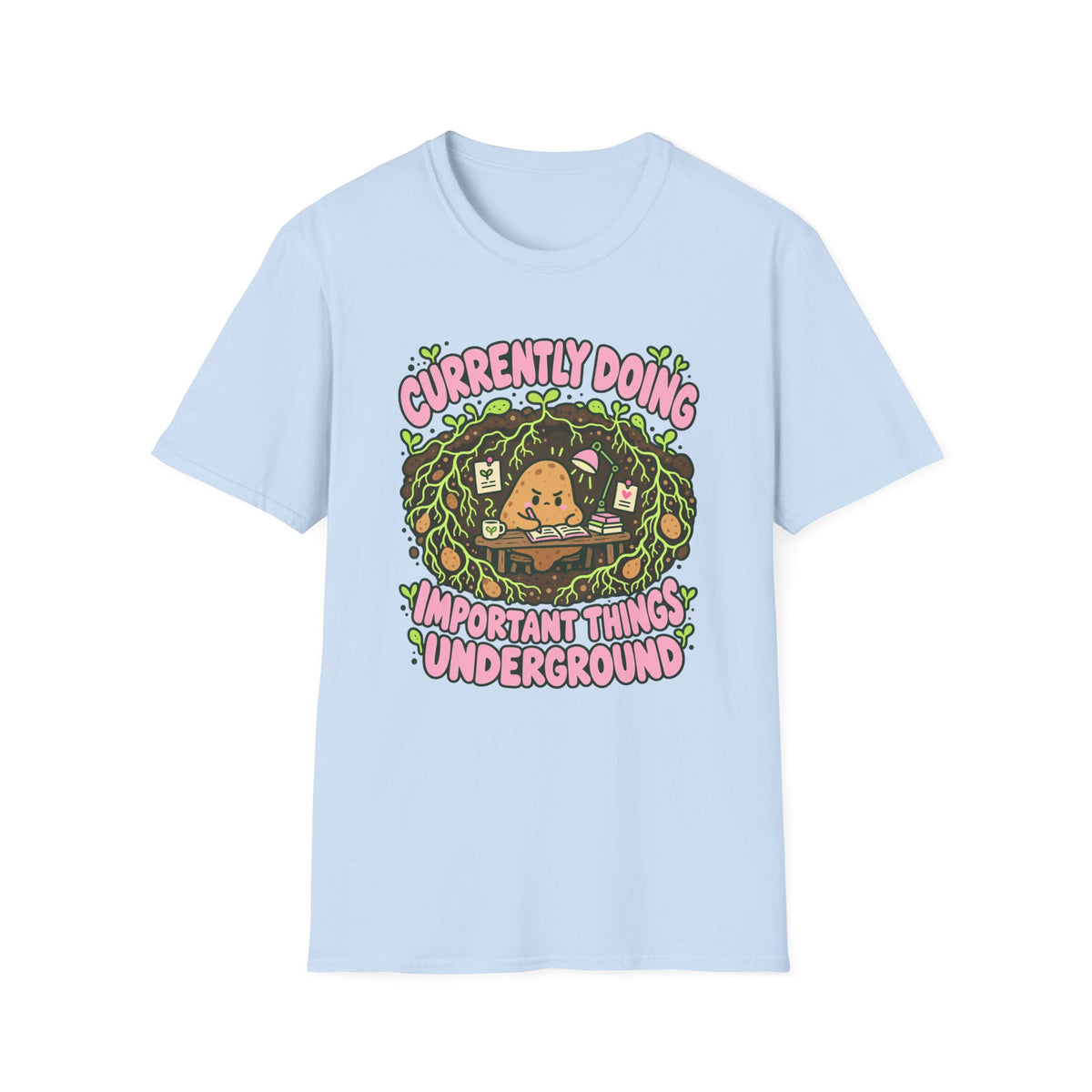 potato working at a underground T-Shirt