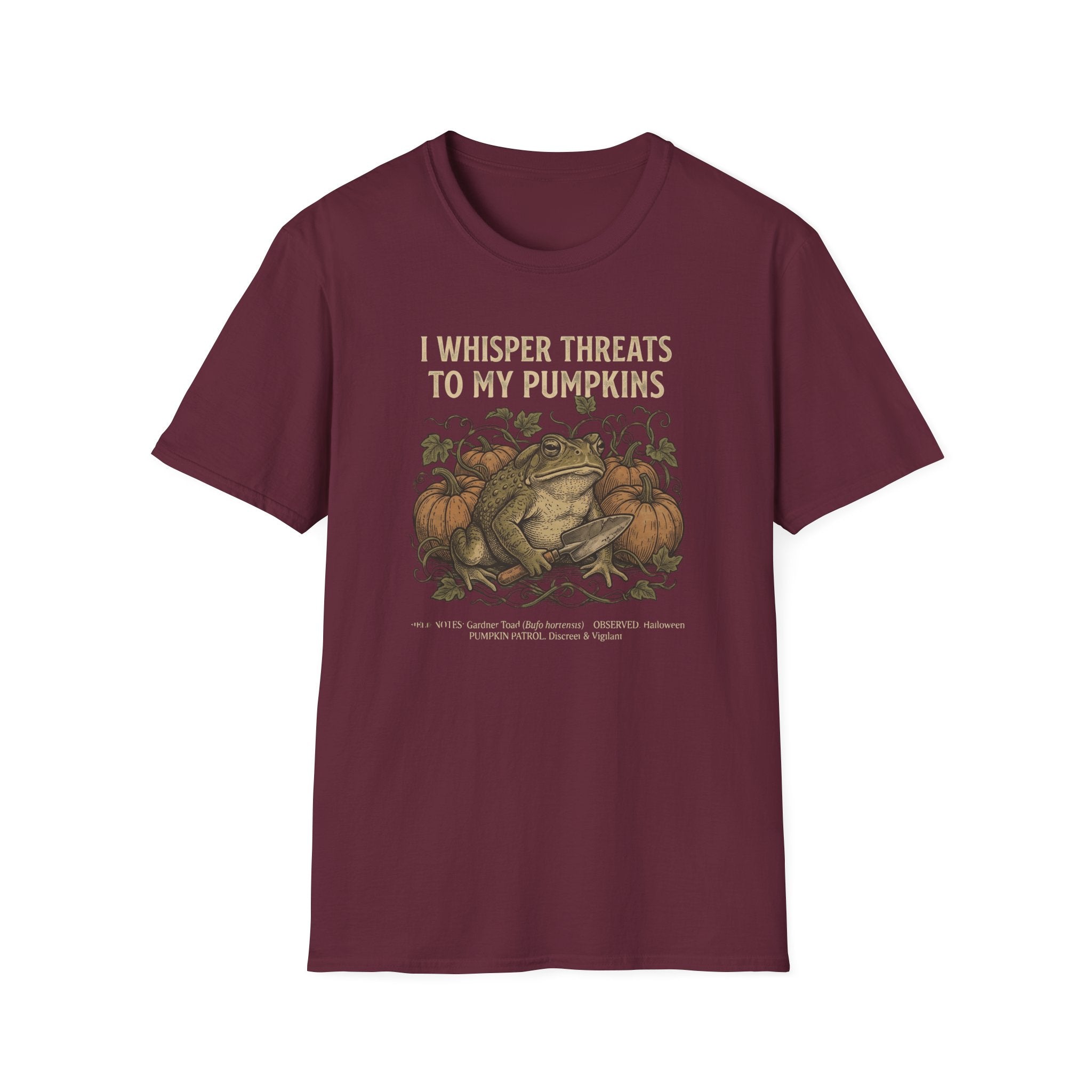 I Whisper Threats To My Pumpkins T-Shirt