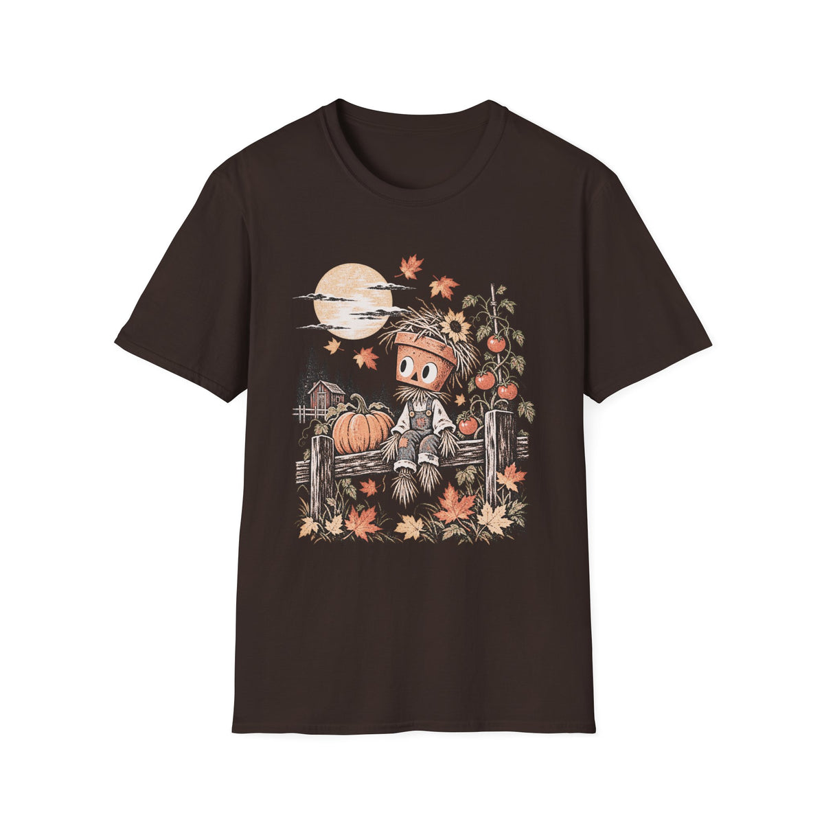 Autumn Moon & Falling Leaves Tee
