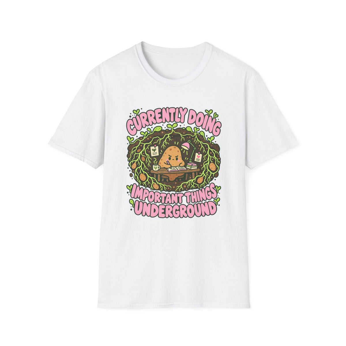 potato working at a underground T-Shirt