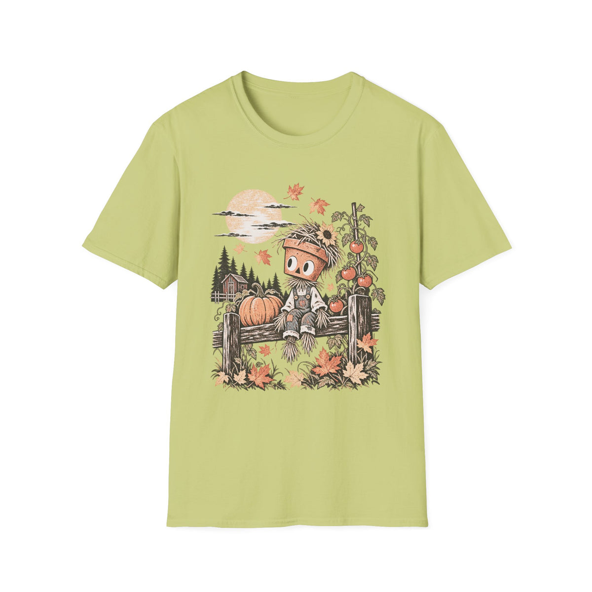 Autumn Moon & Falling Leaves Tee