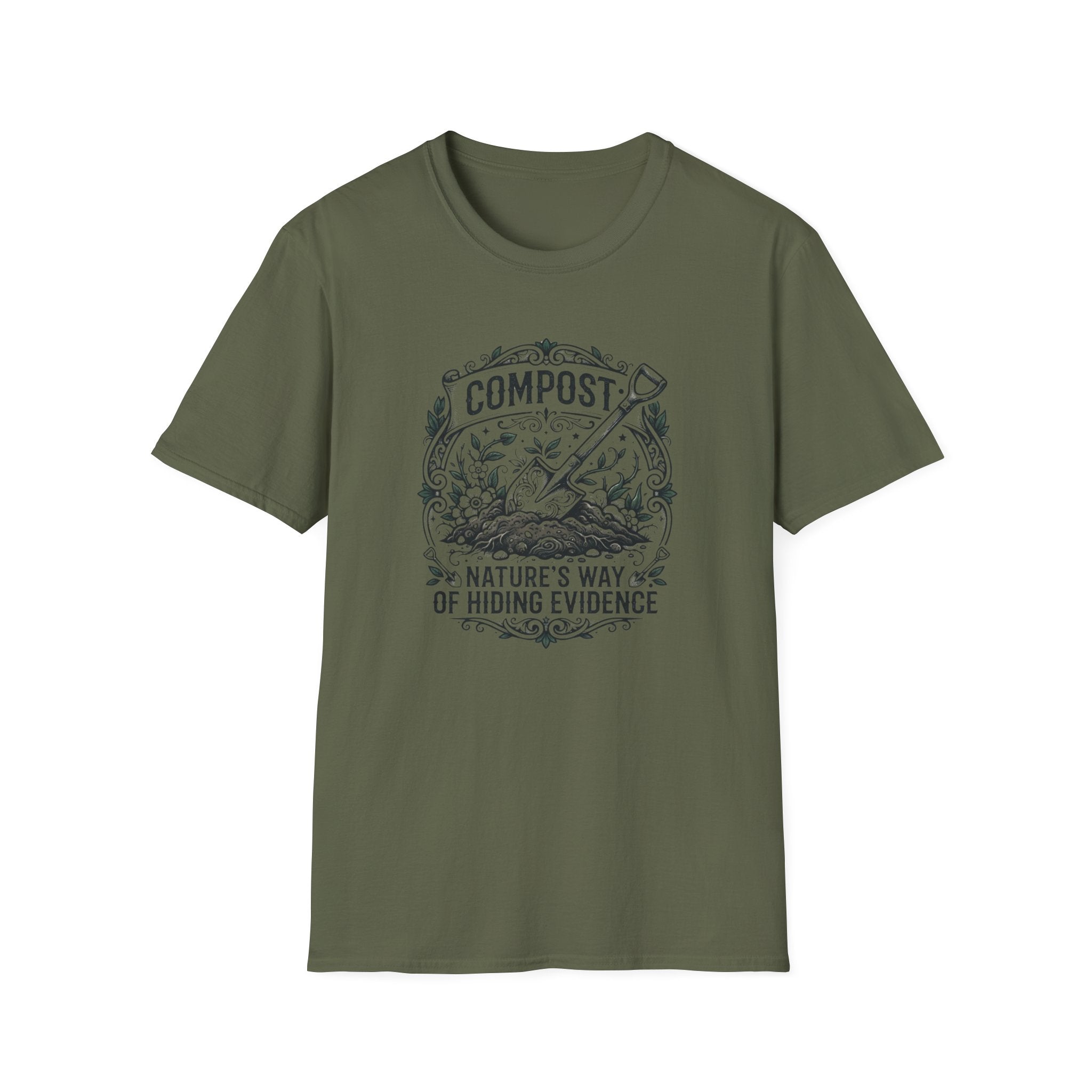 "Compost: Nature's Way of Hiding Evidence" T-Shirt