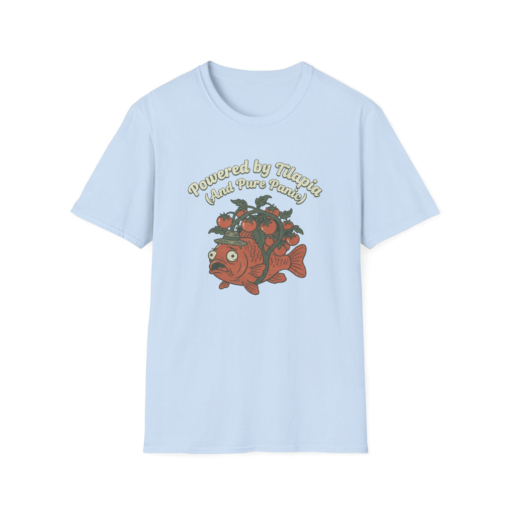 Powered by Tilapia and Pure Aquaponics T-Shirt