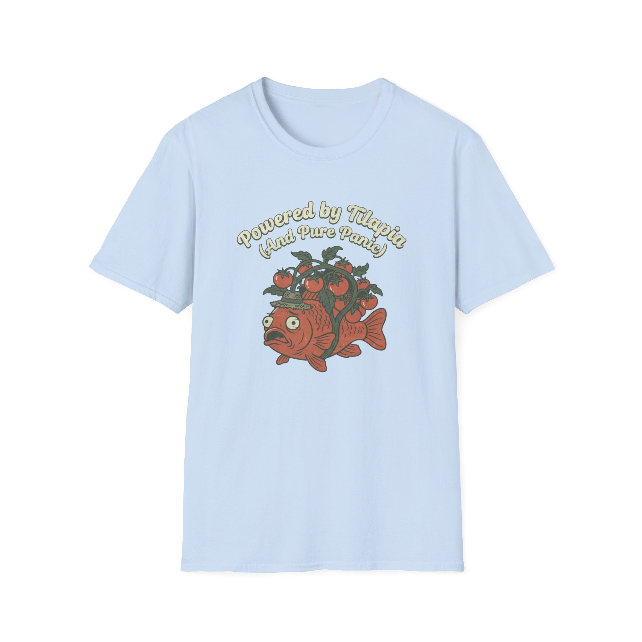 Powered by Tilapia and Pure Aquaponics T-Shirt