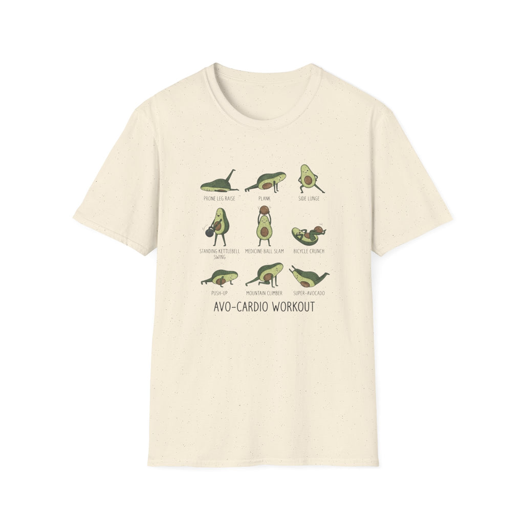Cute Avocado Exercise Pose T-Shirt