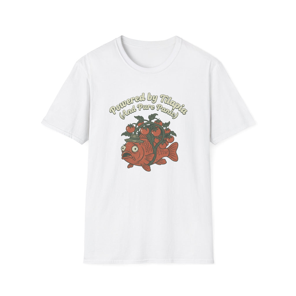 Powered by Tilapia and Pure Aquaponics T-Shirt
