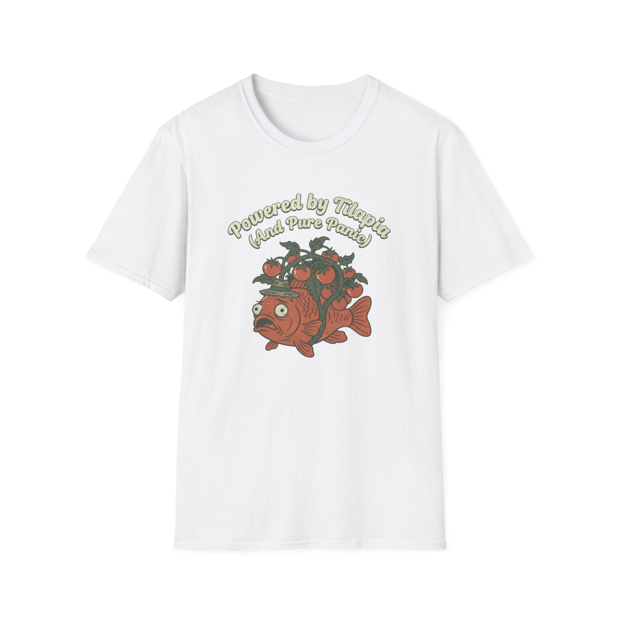 Powered by Tilapia and Pure Aquaponics T-Shirt