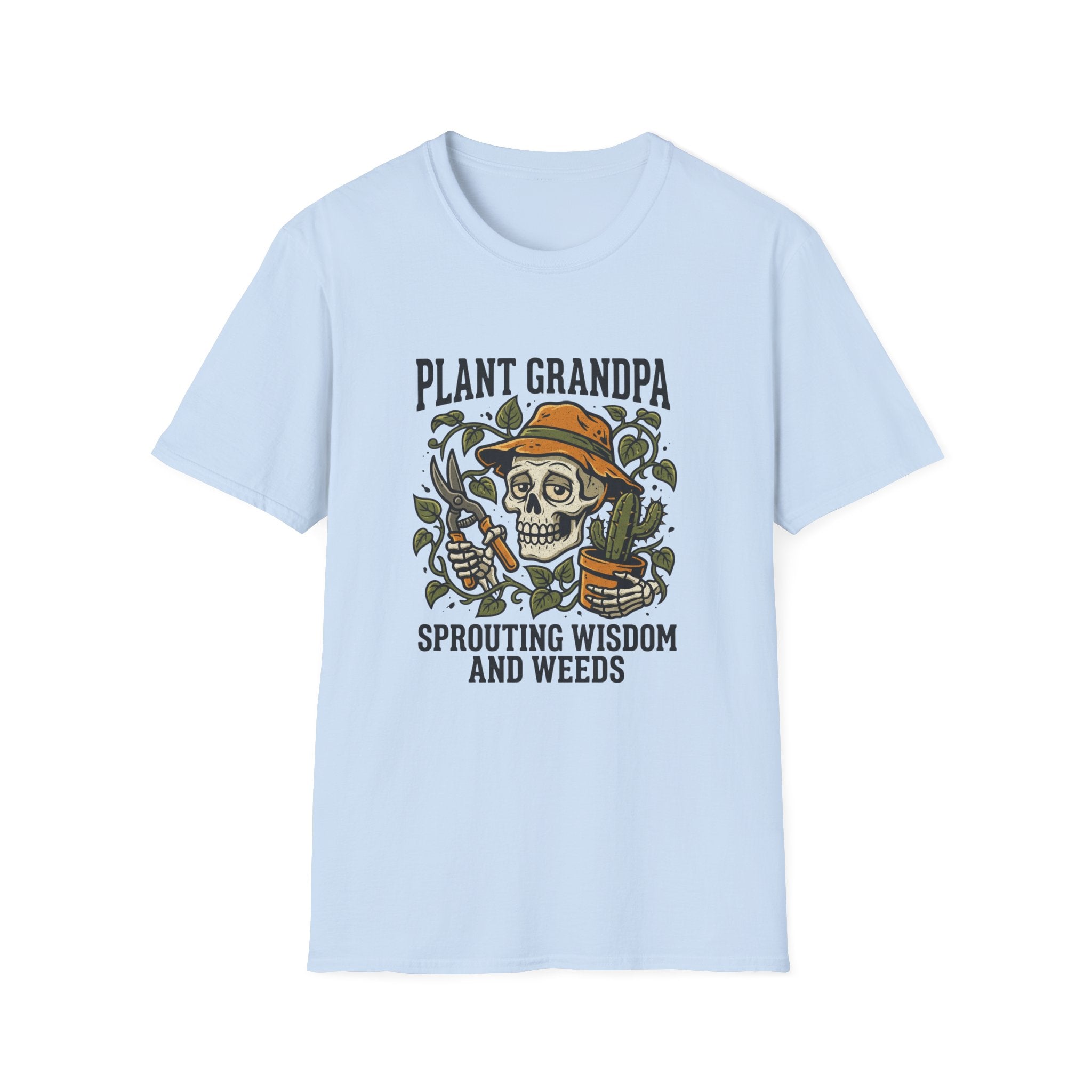 Skeleton Gardener Plant Grandpa T-Shirt
