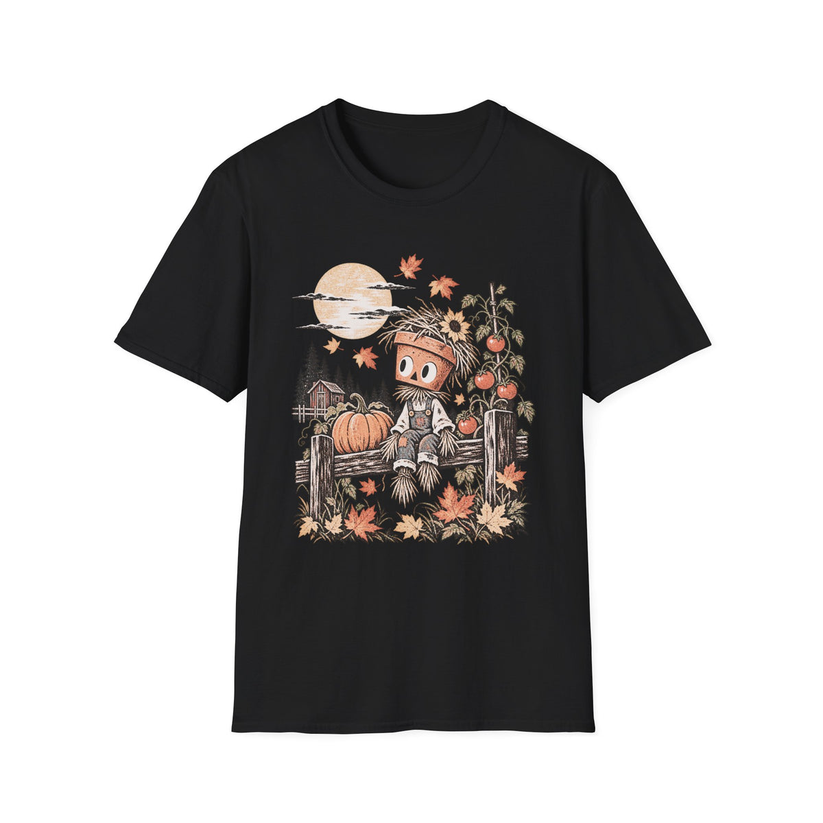 Autumn Moon & Falling Leaves Tee