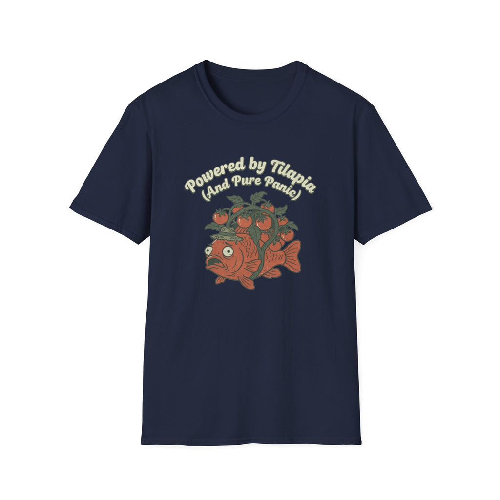 Powered by Tilapia and Pure Aquaponics T-Shirt