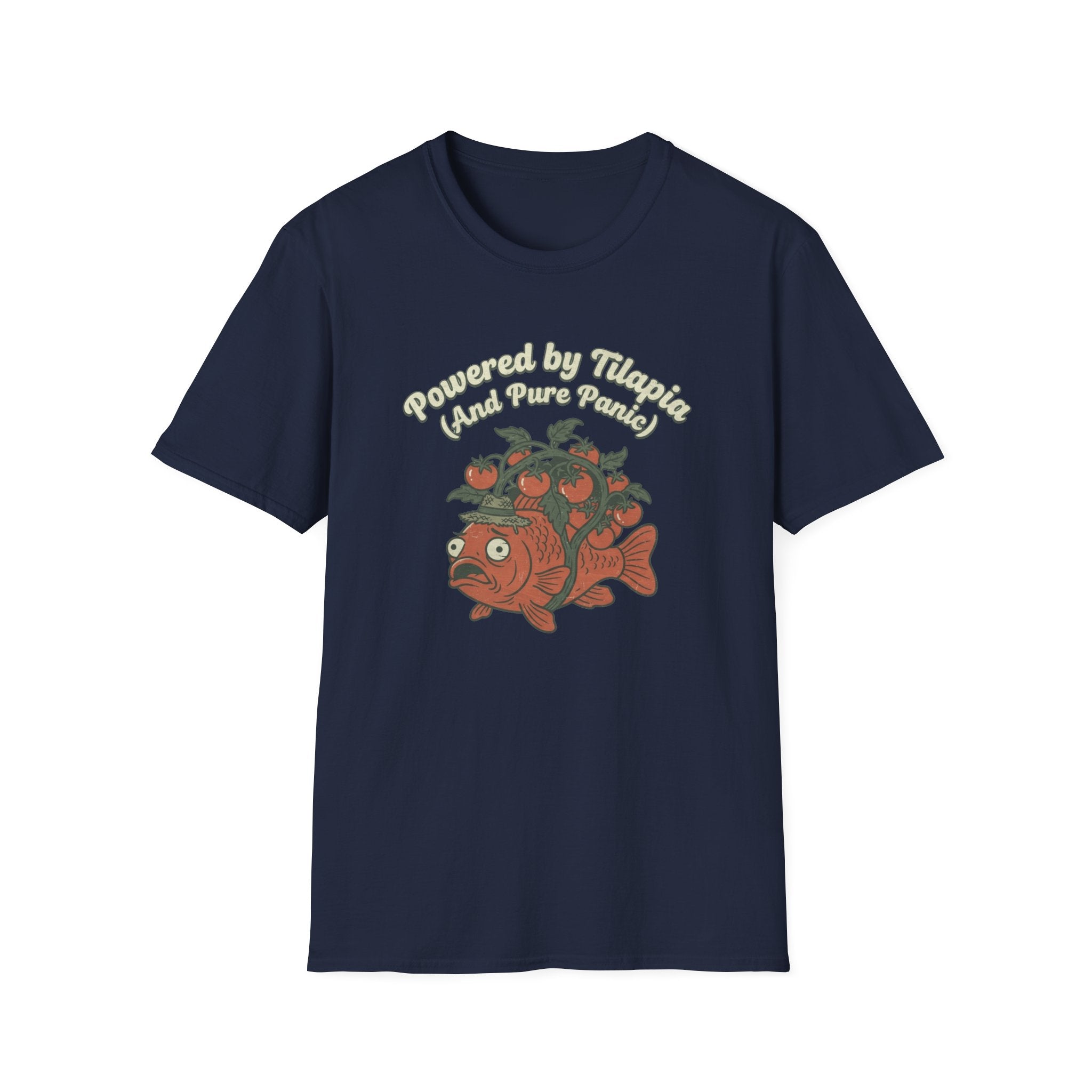 Powered by Tilapia and Pure Aquaponics T-Shirt