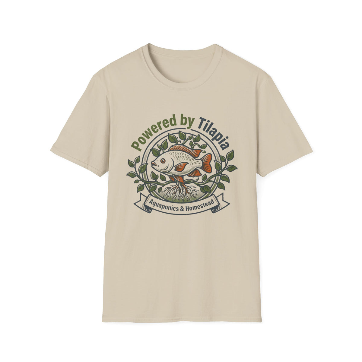 Powered by Tilapia Aquaponics Tee