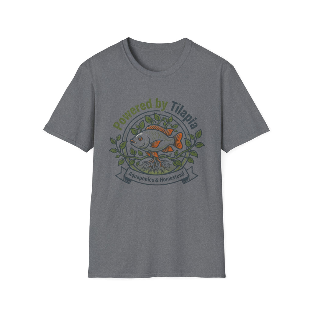 Powered by Tilapia Aquaponics Tee