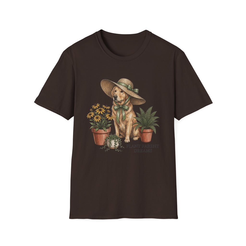 Dog in Sun Hat T‑Shirt