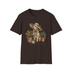 Dog in Sun Hat T‑Shirt