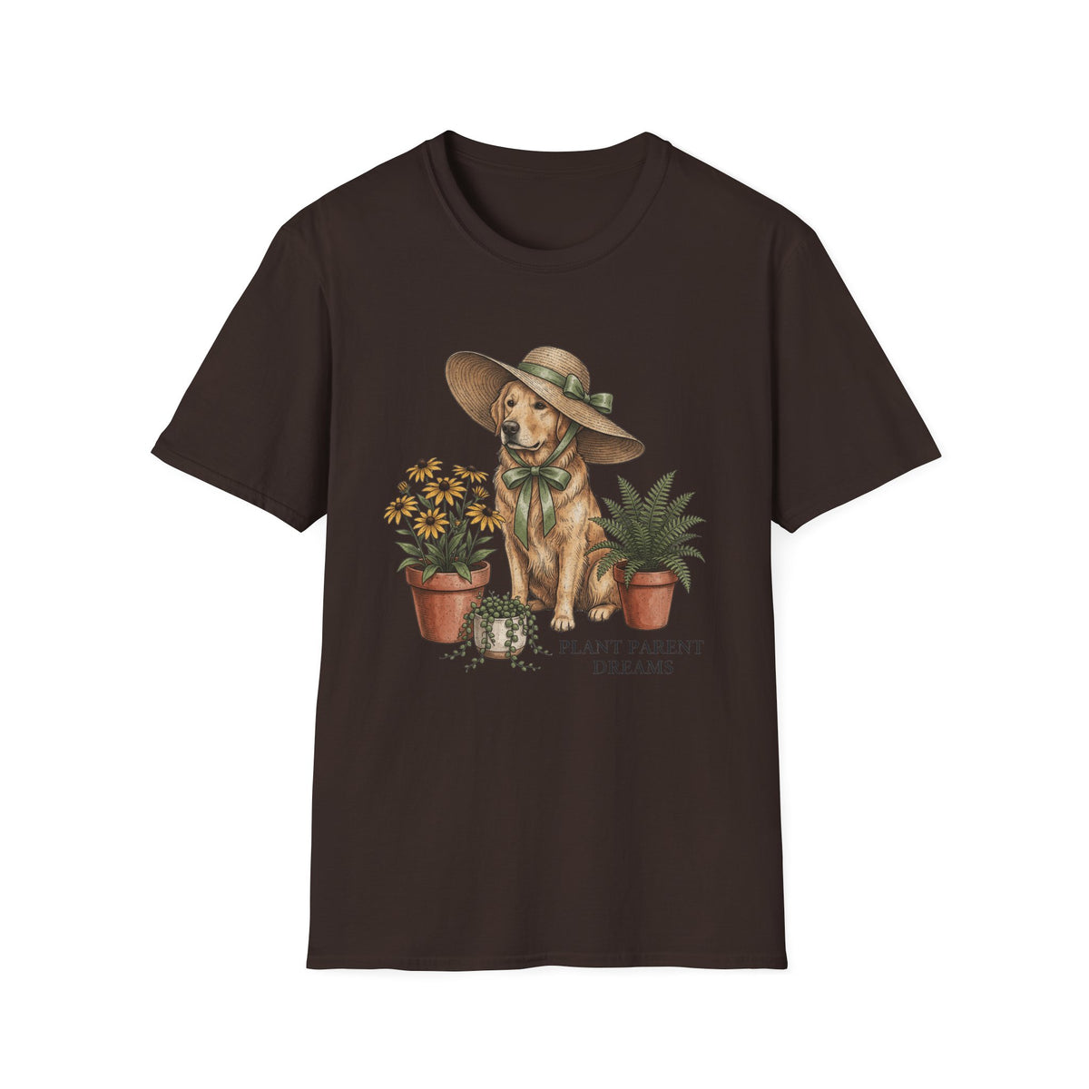 Dog in Sun Hat T‑Shirt