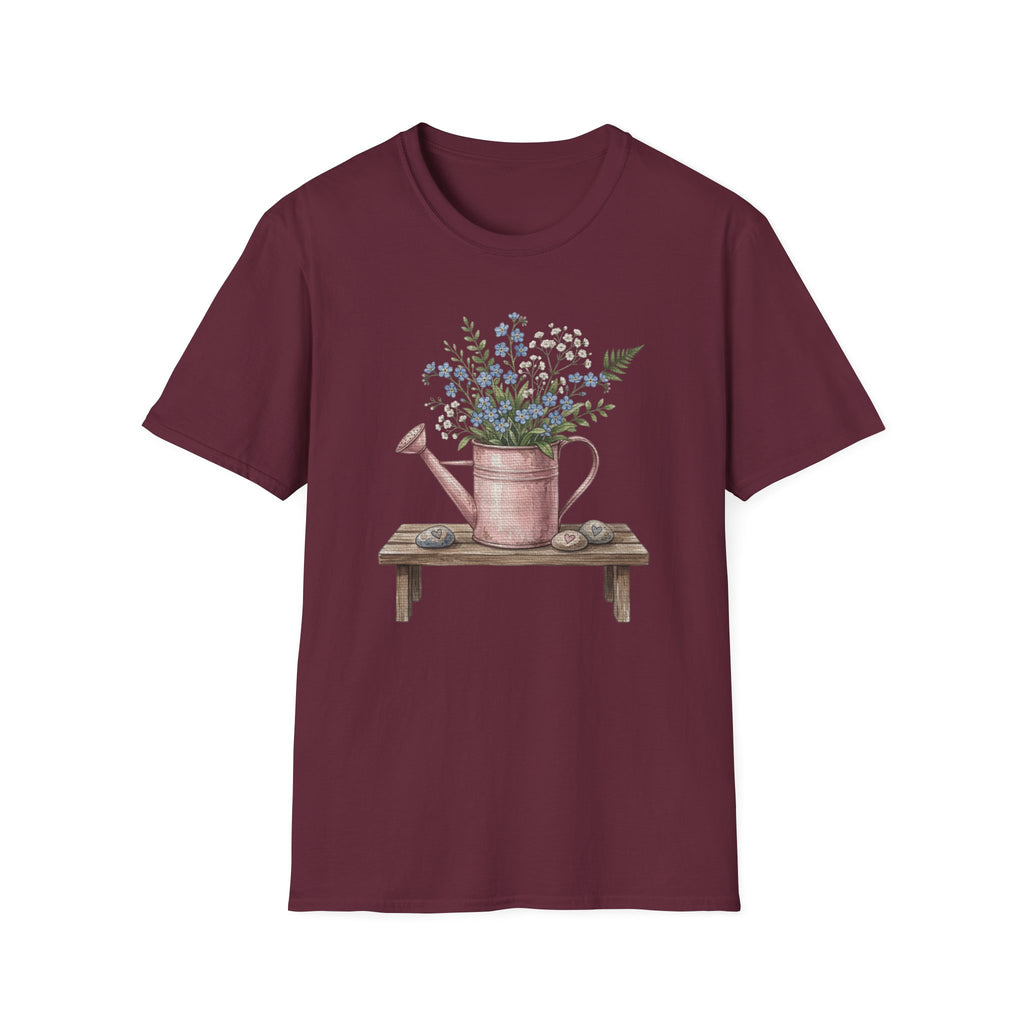 Floral Watering Can T-Shirt
