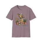 Dog in Sun Hat T‑Shirt
