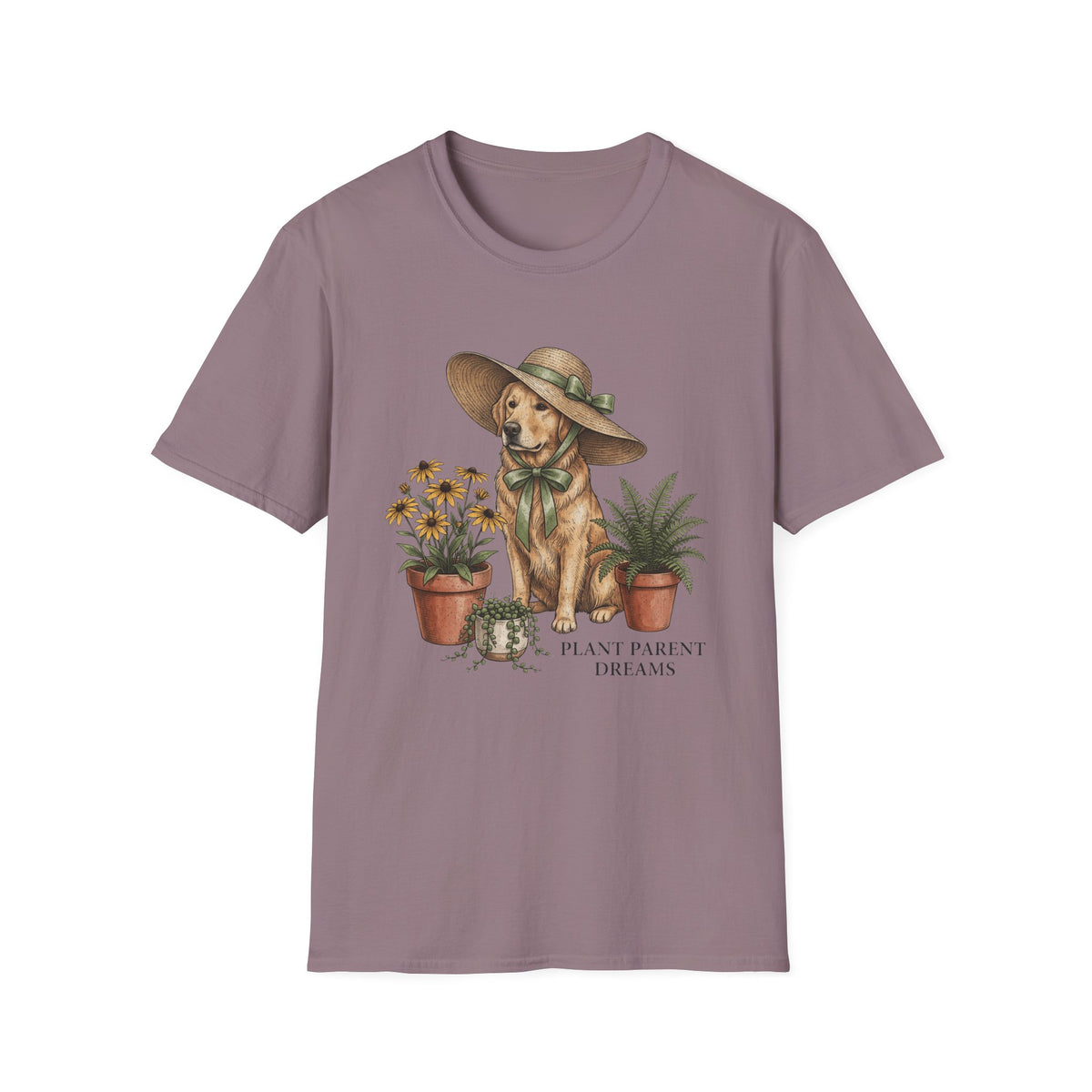Dog in Sun Hat T‑Shirt