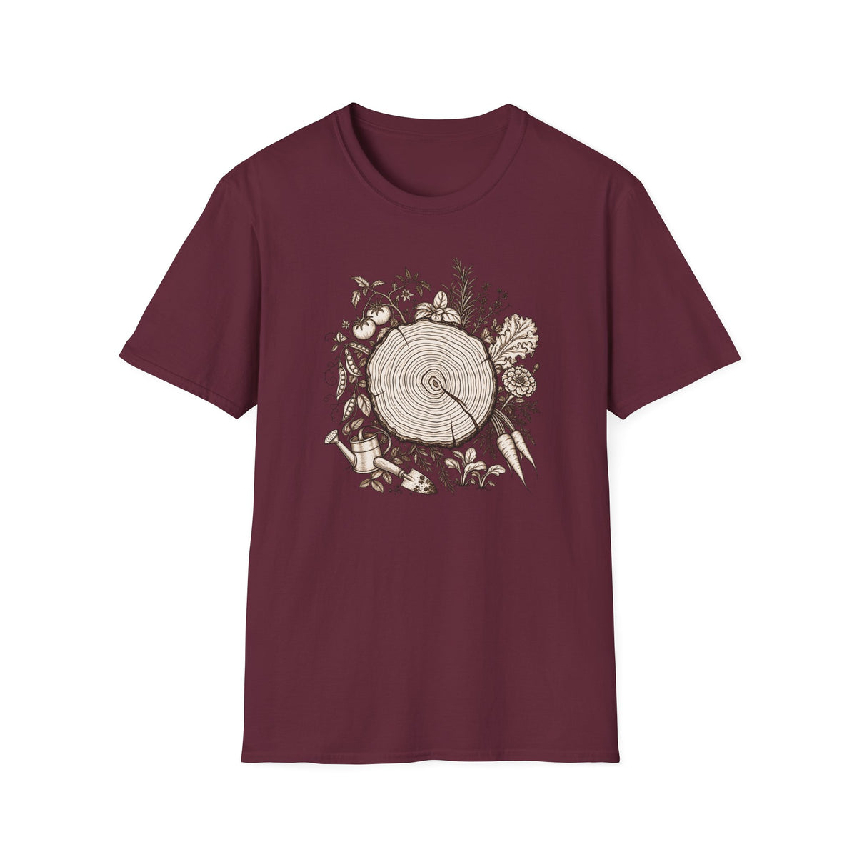 Nature Log Gardening Graphic T-shirt