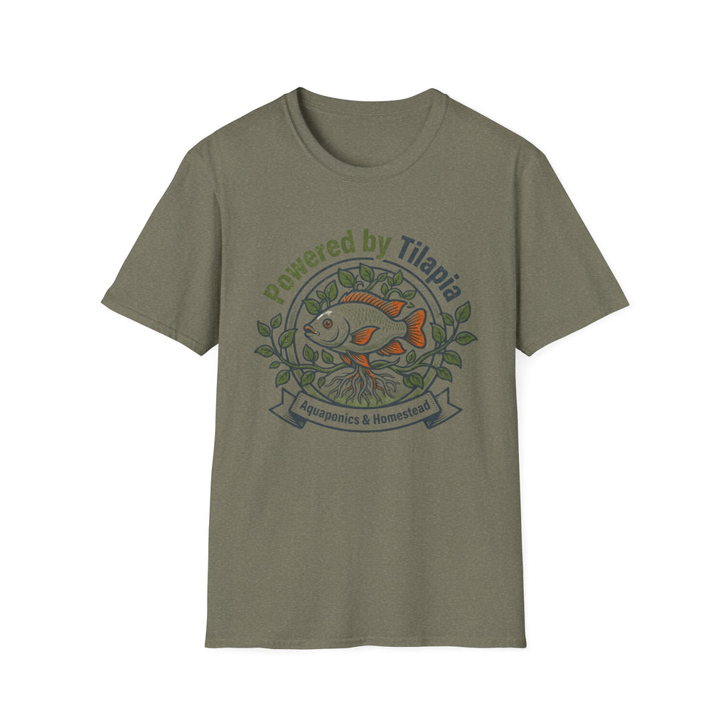 Powered by Tilapia Aquaponics Tee