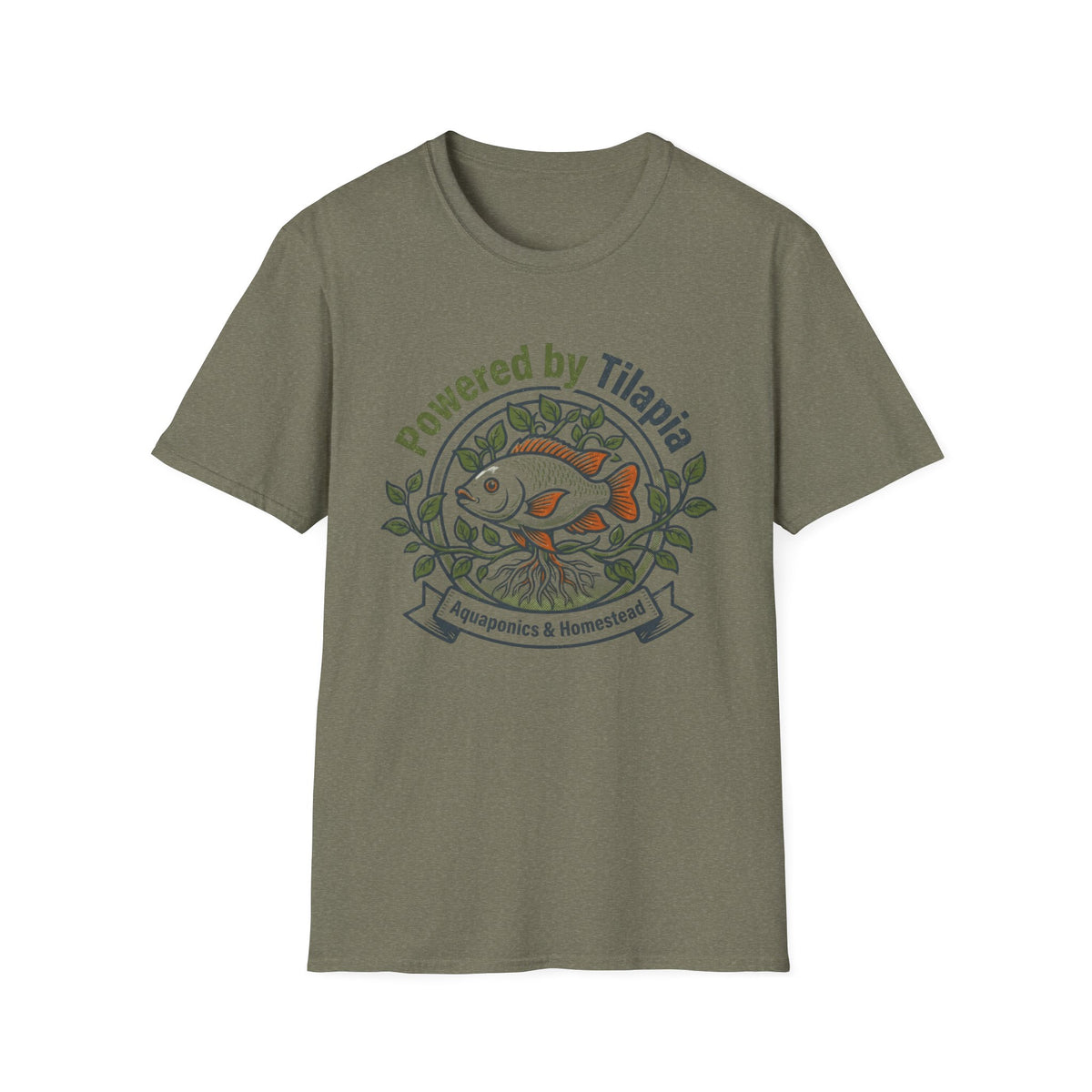 Powered by Tilapia Aquaponics Tee