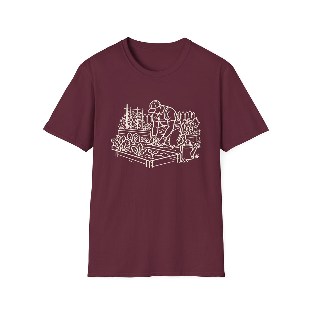 Line Art Vegetable Garden T-Shirt