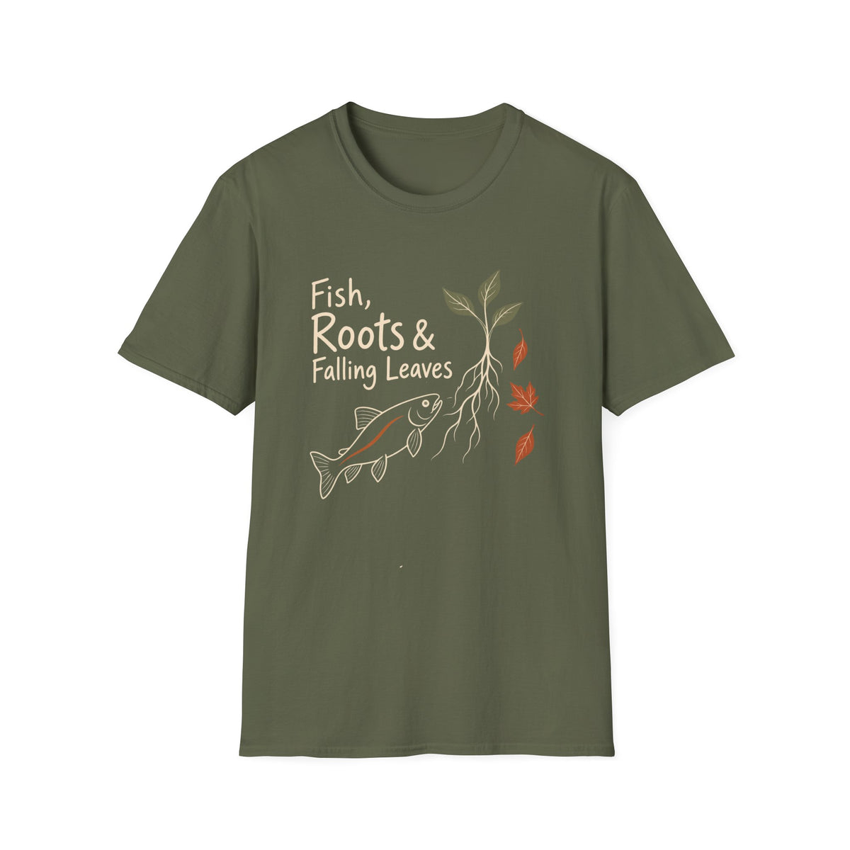 Fish, Roots & Falling Leaves T-Shirt
