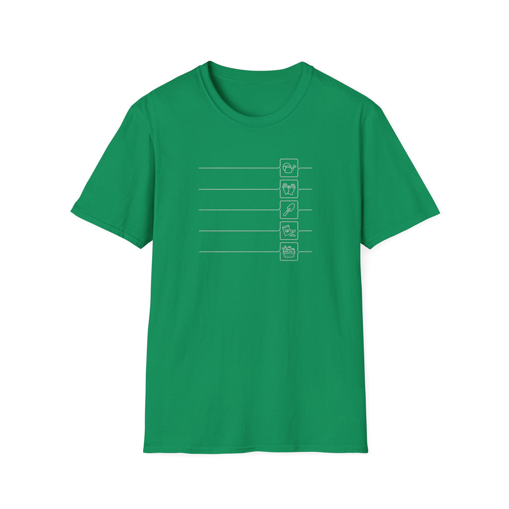 Minimalist Gardening Icons T-Shirt