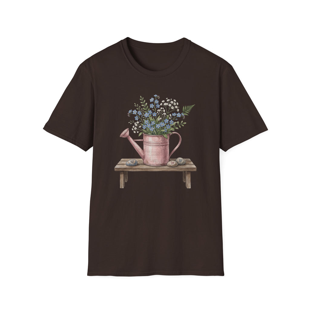 Floral Watering Can T-Shirt