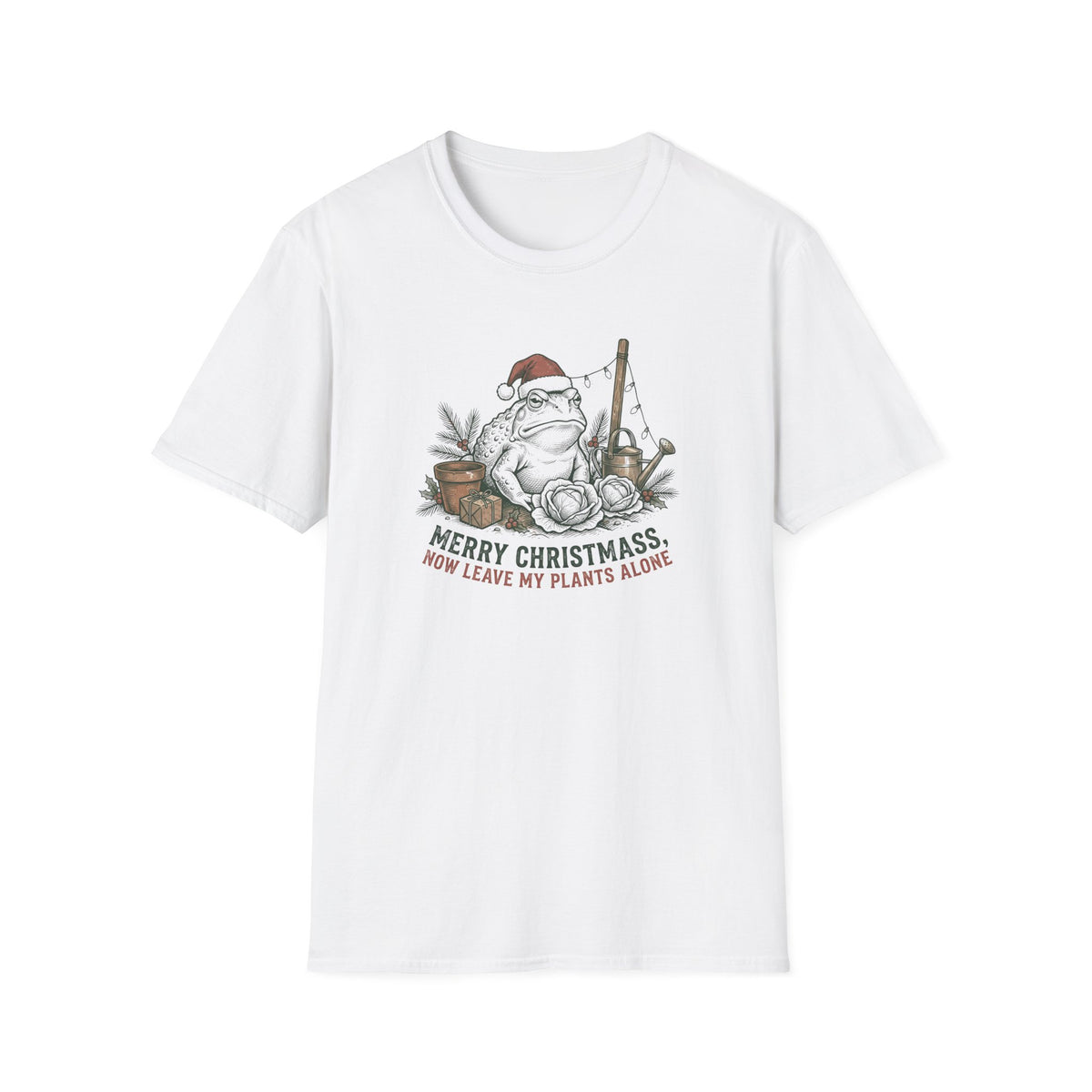 Merry Christmas Now Leave My Plants Alone T-Shirt