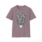 Floral Doodle Potted Plant T-Shirt
