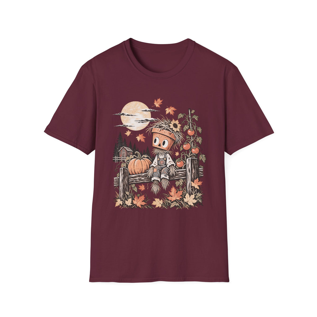 Autumn Moon & Falling Leaves Tee