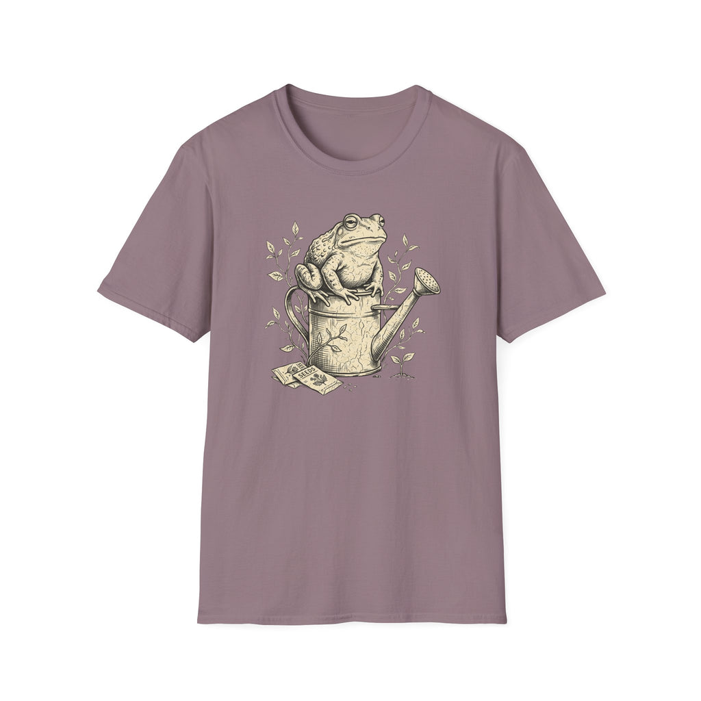 Frog on Watering Can T‑Shirt