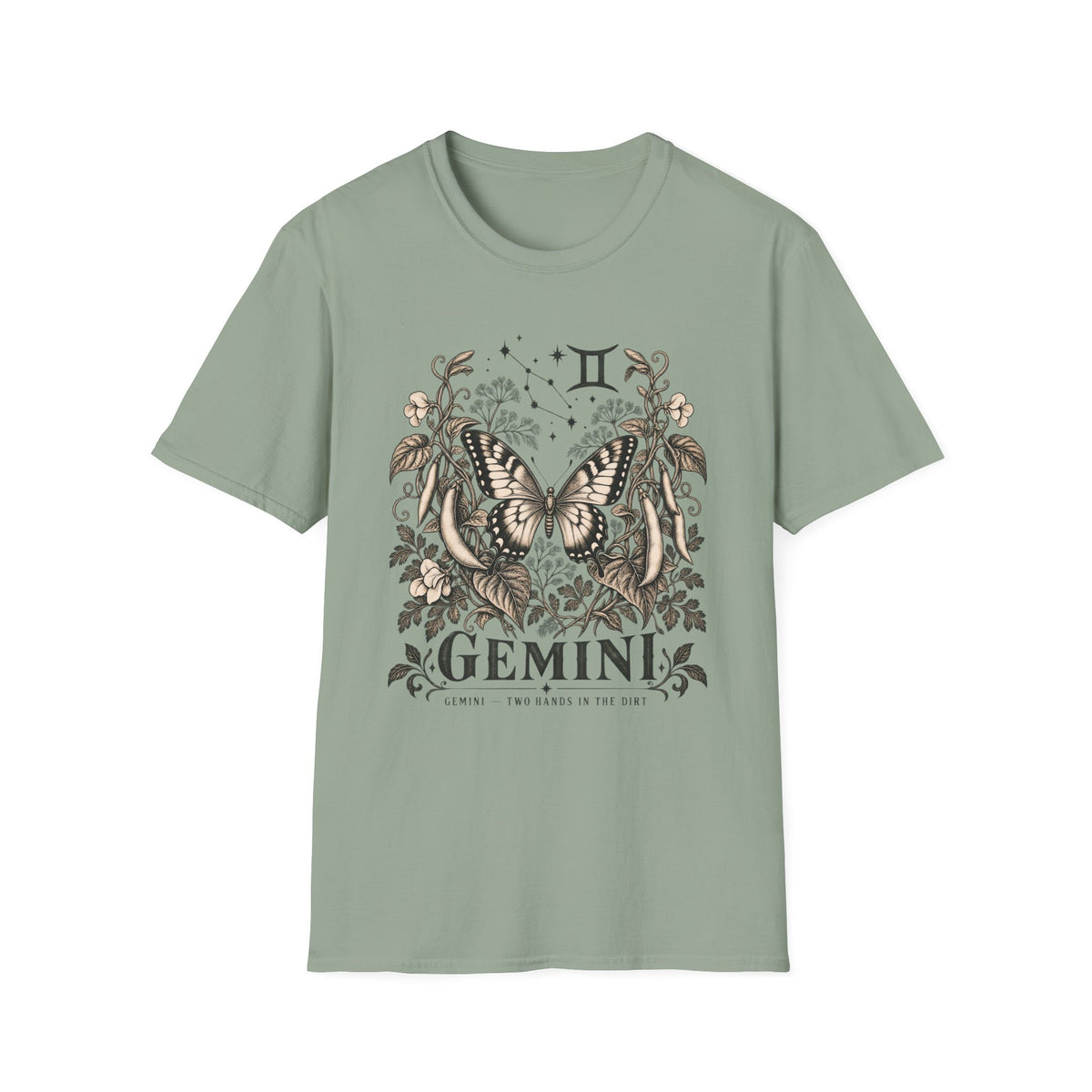 Gemini Zodiac Butterfly T-Shirt