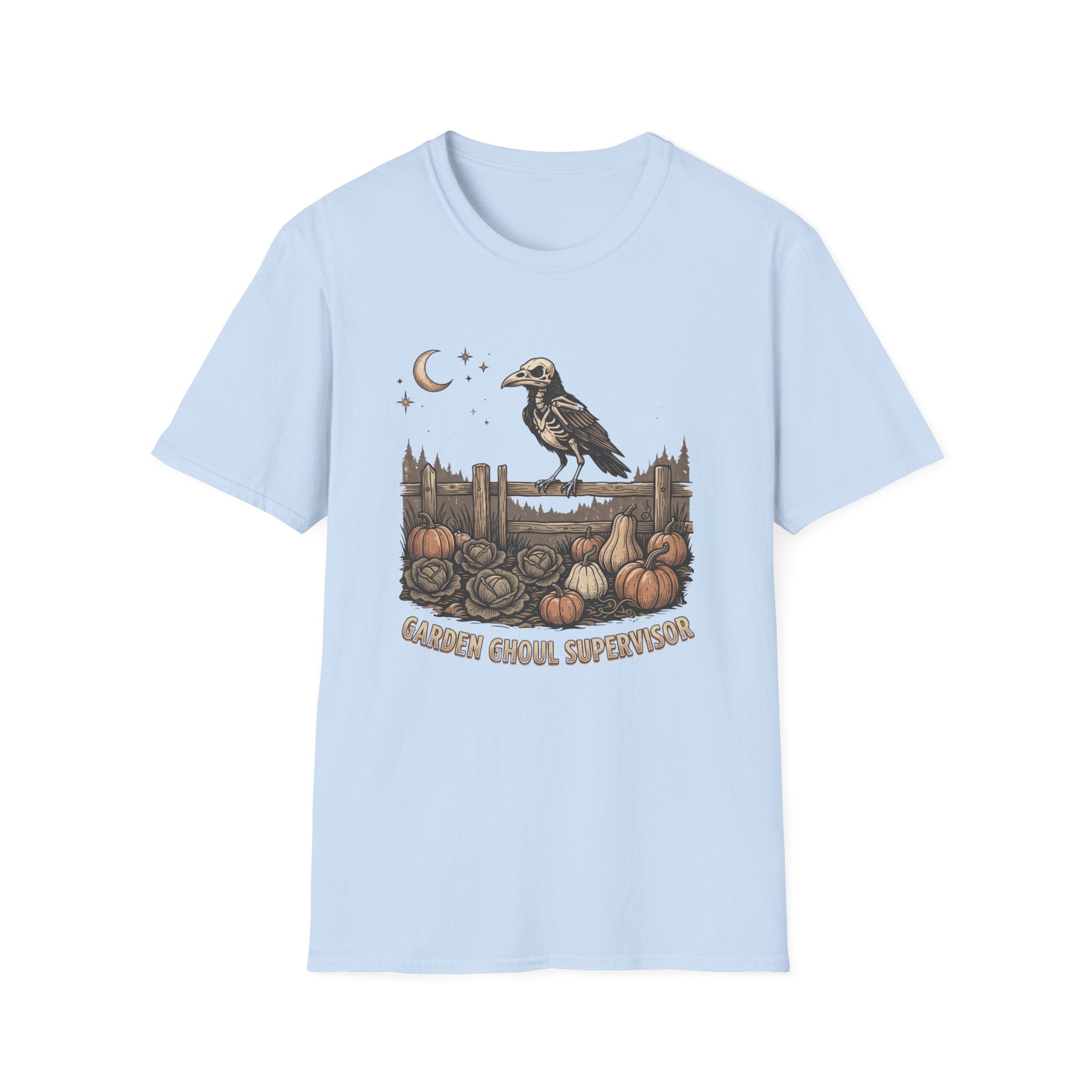 Crow Raven Pumpkin Patch T‑Shirt