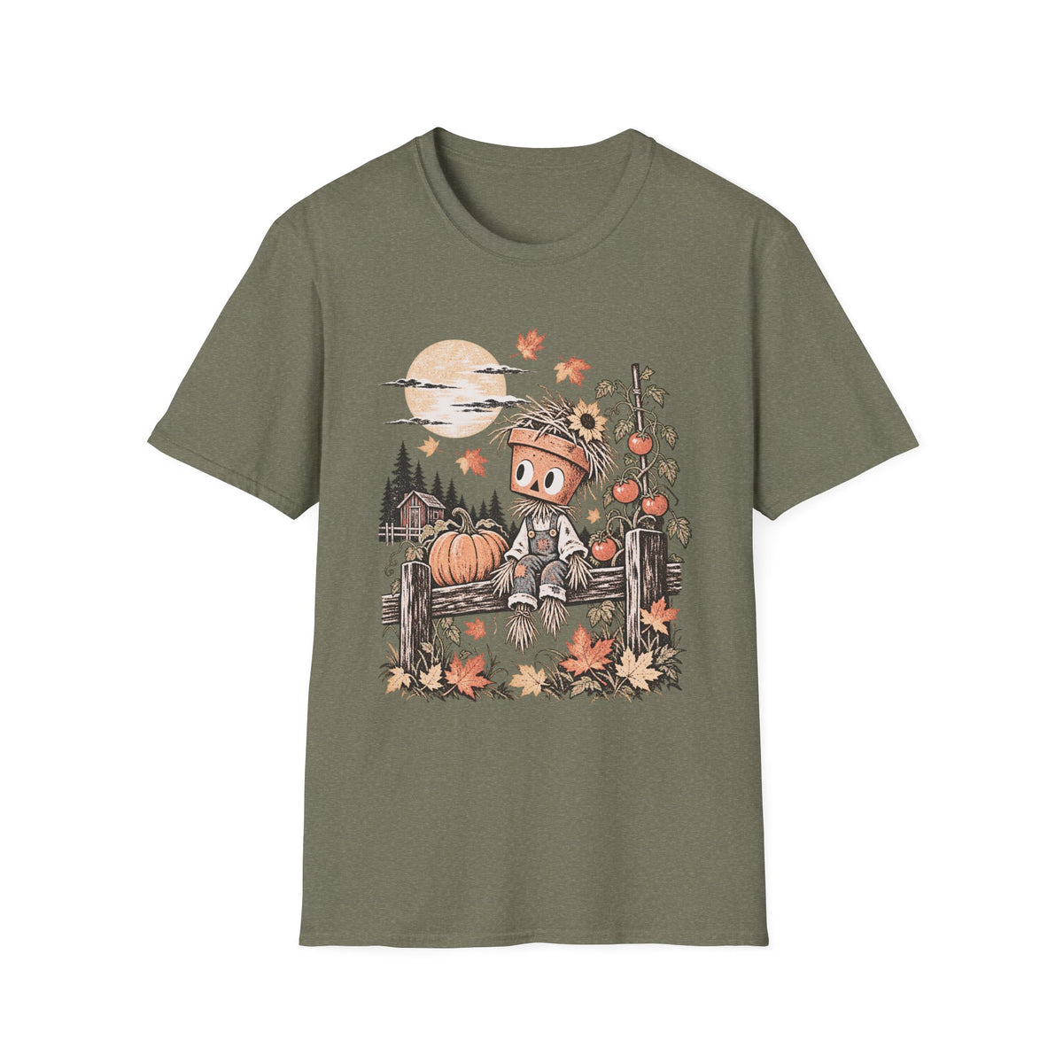 Autumn Moon & Falling Leaves Tee