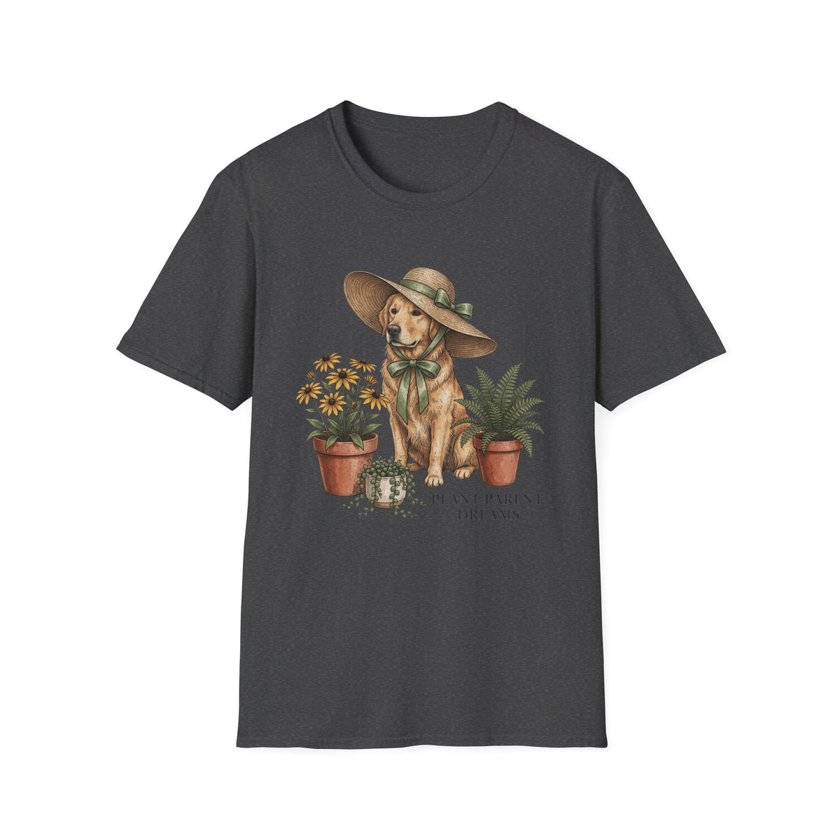 Dog in Sun Hat T‑Shirt