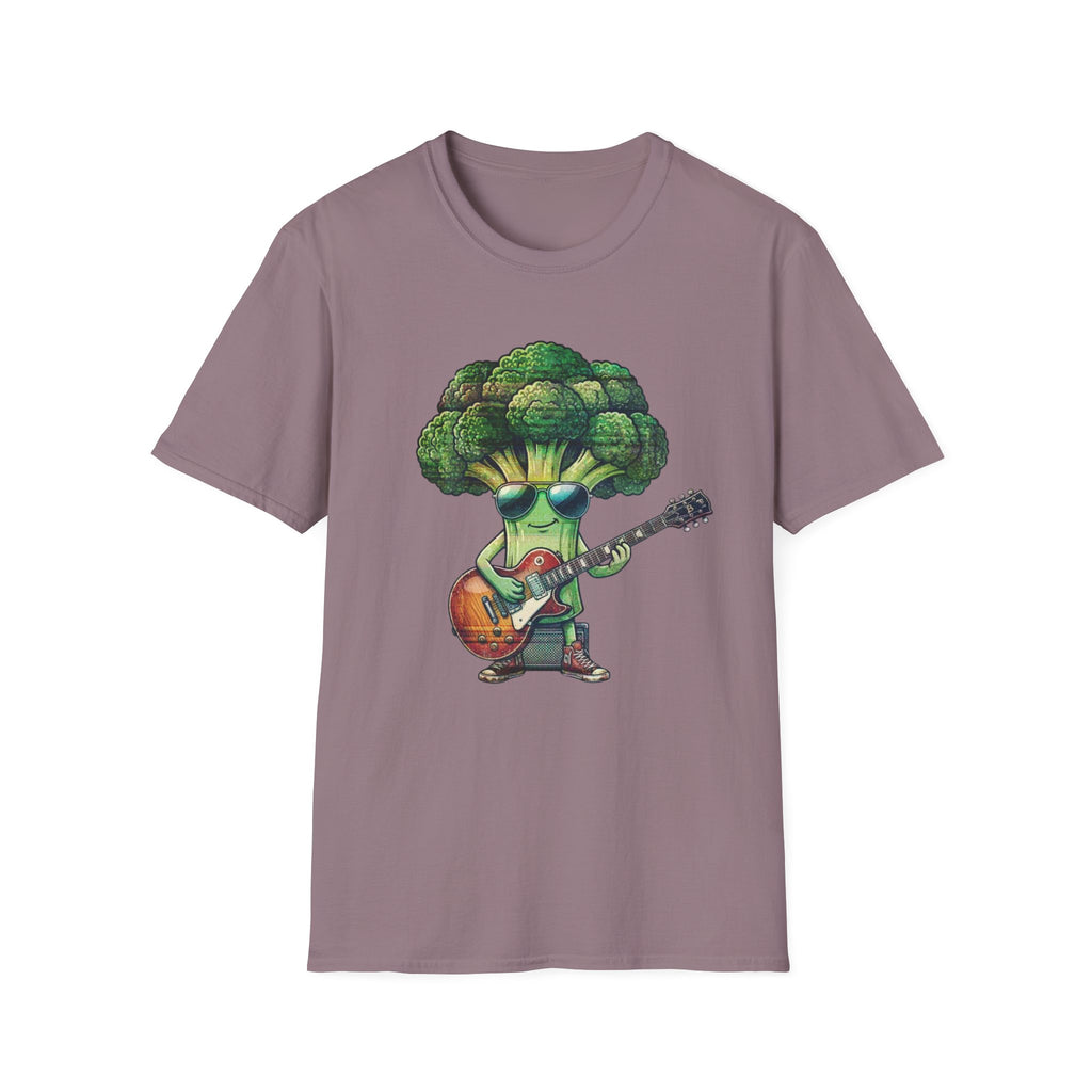 Cool Broccoli Playing Guitar Tee