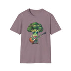 Cool Broccoli Playing Guitar Tee