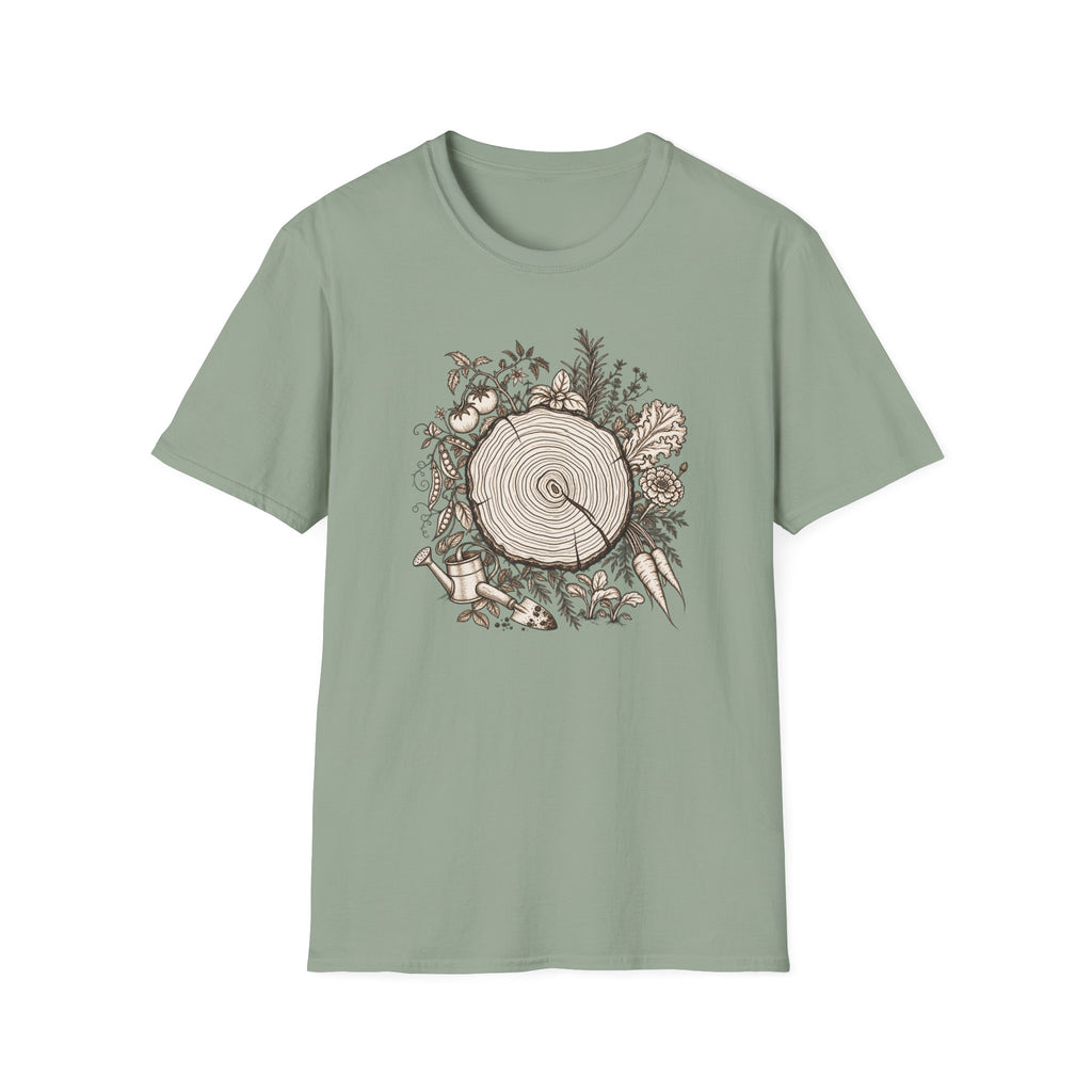 Nature Log Gardening Graphic T-shirt