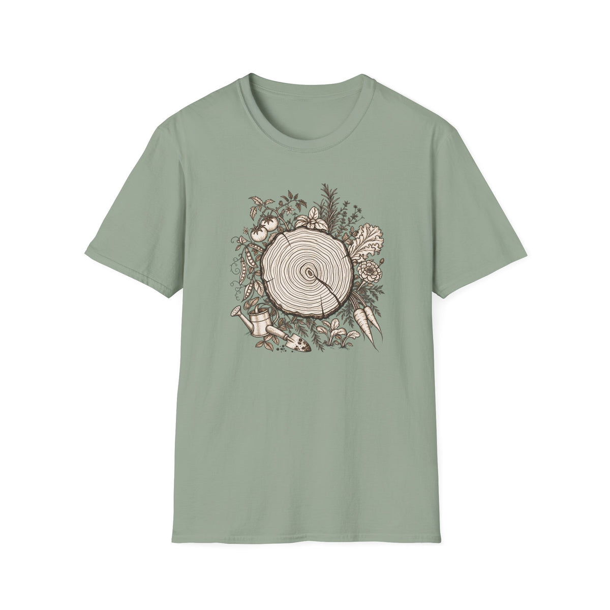 Nature Log Gardening Graphic T-shirt