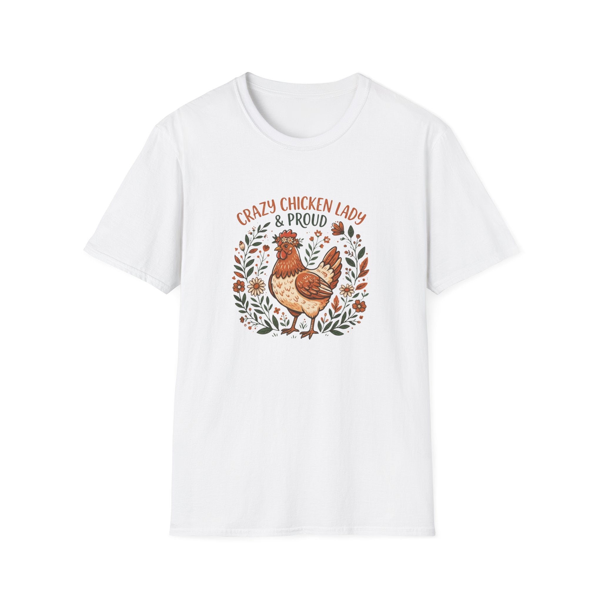 "Crazy Chicken Lady & Proud" Farmwife T-Shirt