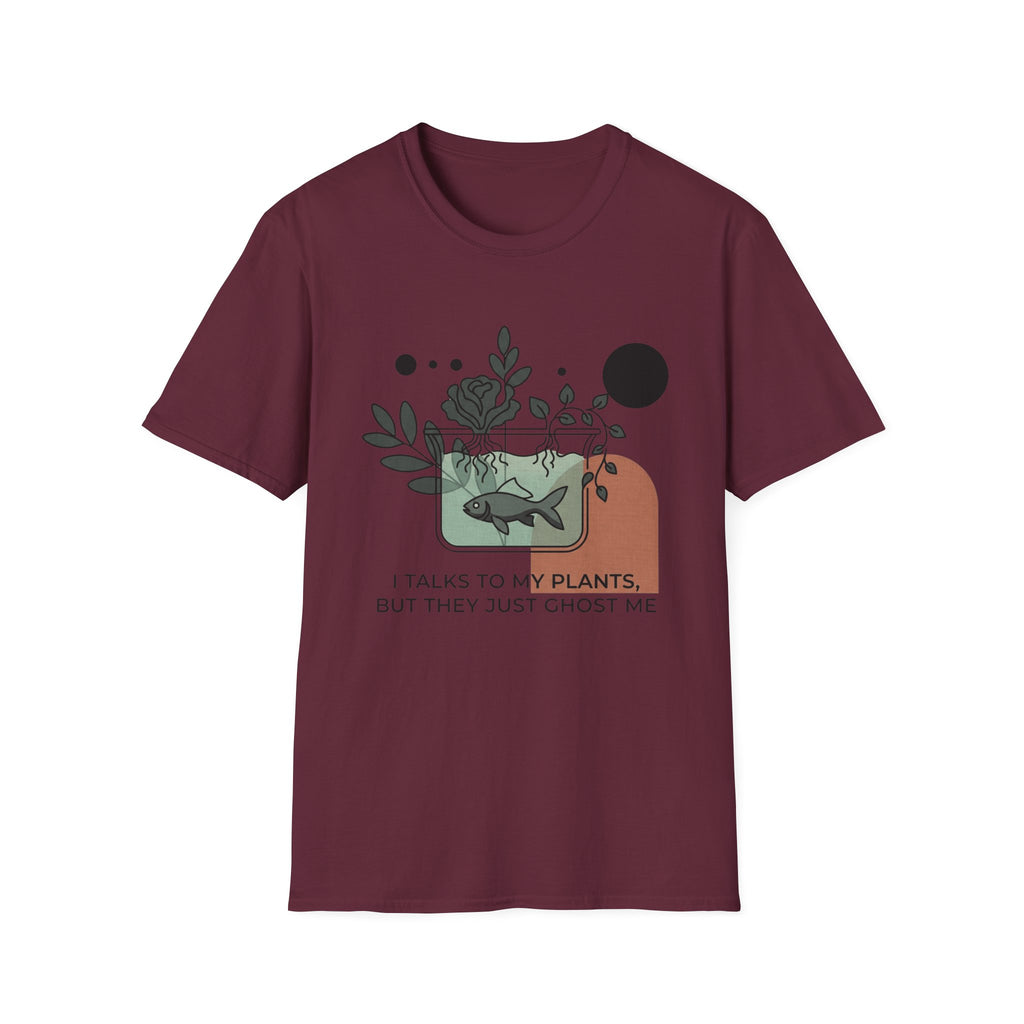 Plant & Fish Graphic T-Shirt