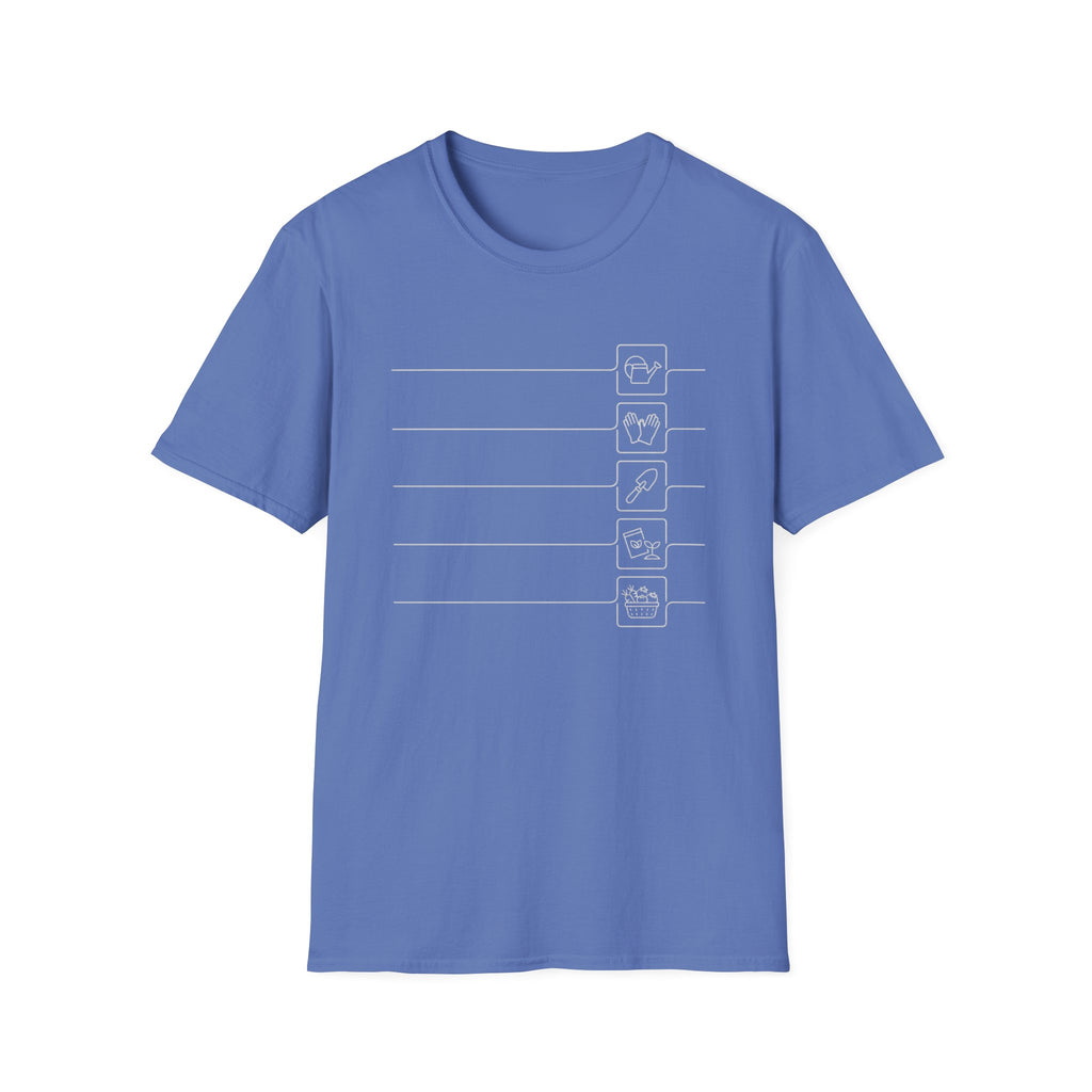 Minimalist Gardening Icons T-Shirt