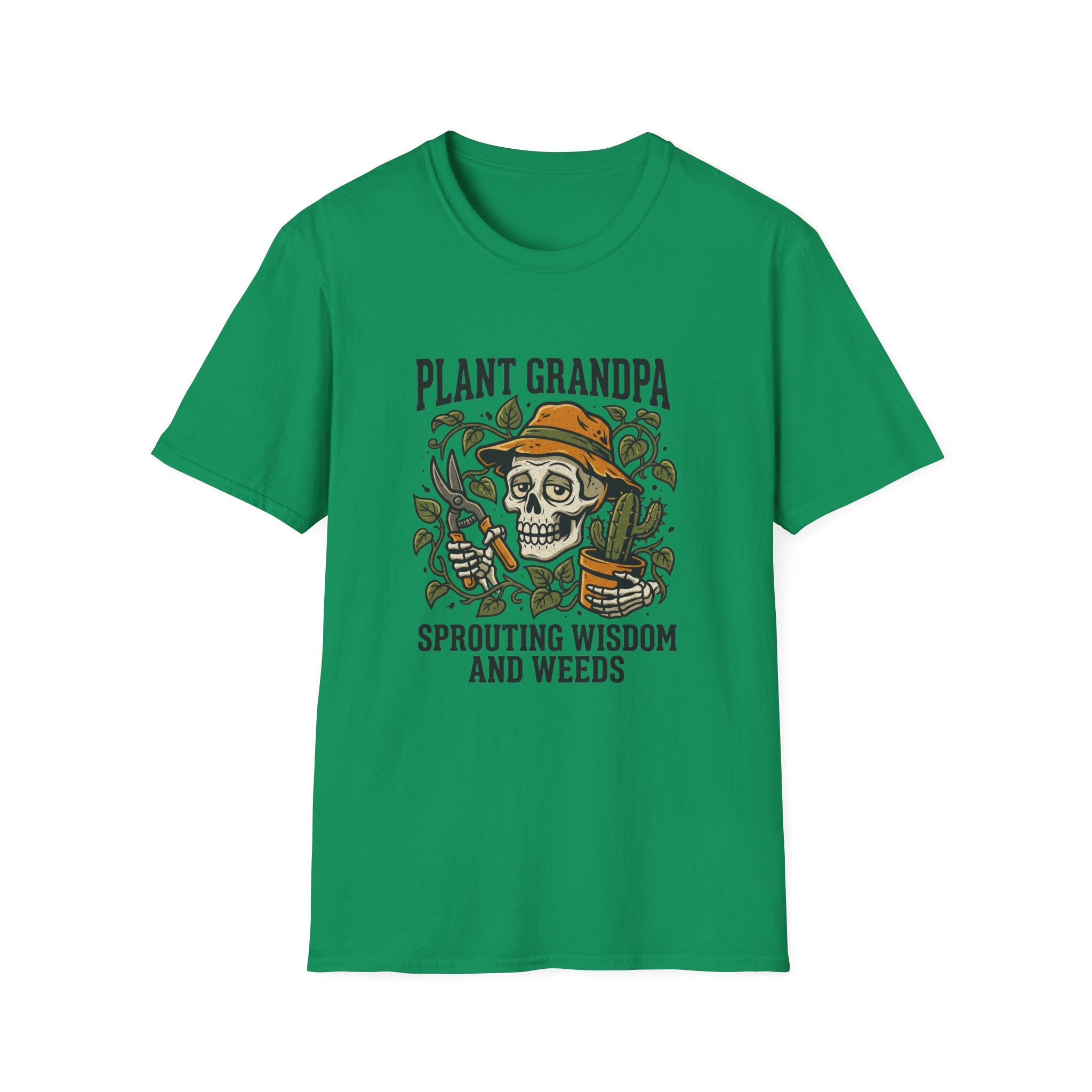 Skeleton Gardener Plant Grandpa T-Shirt